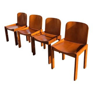 Chairs by Afra & Tobia Scarpa for Molteni, 1970s, Set of 4 For Sale