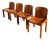 Chairs by Afra & Tobia Scarpa for Molteni, 1970s, Set of 4 For Sale