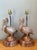 This striking pair of vintage table lamps perfectly captures the whimsical yet sophisticated essence of Coastal Regency...