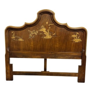 Queen Size Phyllis Andrade for White Furniture Company Chinoiserie Headboard, Vintage For Sale