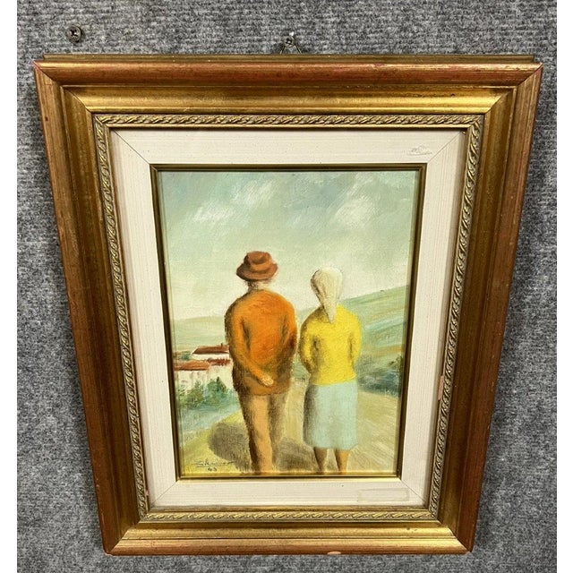 Louis-Léopold Boilly, The Stroll, 1943, Oil on Panel, Framed For Sale - Image 3 of 7