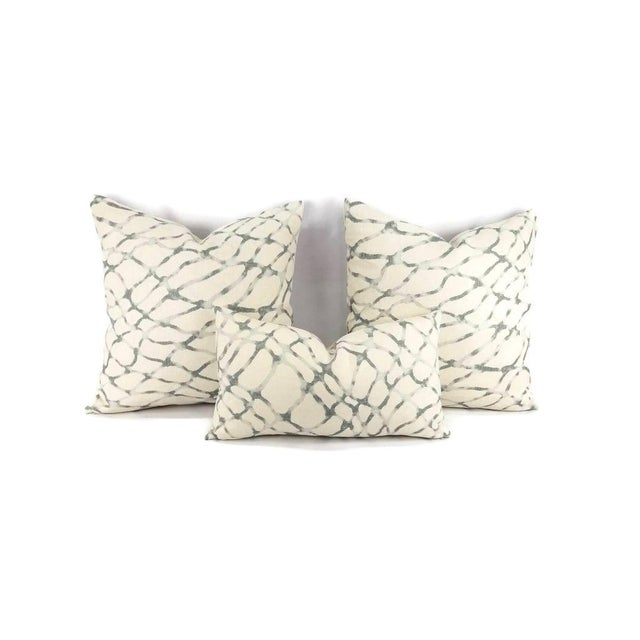 Kravet Jeffrey Alan Waterpolo in the Color Stone Pillow Cover For Sale - Image 4 of 6