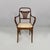 Austrian chair with armrest in wood and straw, 1930s Chair with backrest, armrests and structure in wood. The square seat...