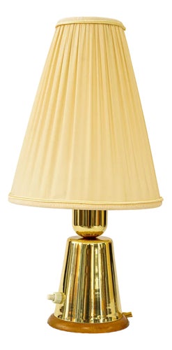 Table Lamp with Fabric Shade, Vienna, Austria, 1950s
