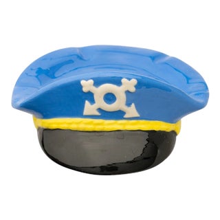 Yachtsman's Blue Cap Ceramic Ashtray For Sale