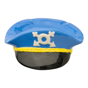 Yachtsman's Blue Cap Ceramic Ashtray