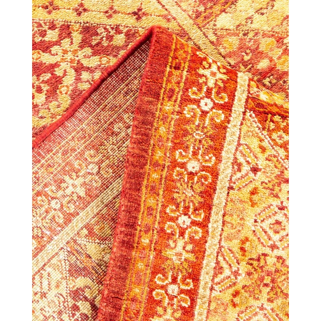 Eclectic Collection Hand-Knotted Area Rug - Red Collection 8' 3" x 9' 10" For Sale In New York - Image 6 of 9