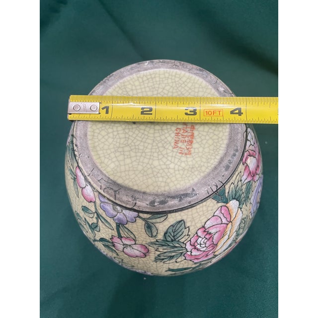 Ceramic Oriental Decorative Fish Bowl For Sale - Image 7 of 7