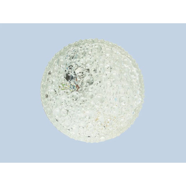 Bubble Glass Wall and Ceiling Lamp from Glashütte Limburg, 1960s For Sale - Image 6 of 6