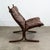 Attributed to Ingmar Relling for Westnof brown leather and bentwood armchair. Made in Norway. Comes with original leather...