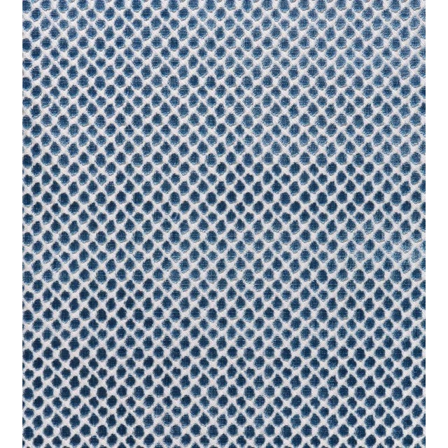 The House of Scalamandré Etosha Velvet Fabric, Bluestone For Sale