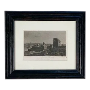 Regency Period Etching "The Temple of Apollinopolis Magna at Edfu"