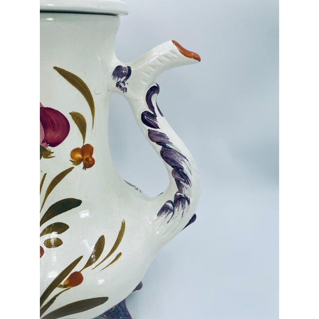 Red Majolica Jug Vase from Bassano, Italy, 1965 For Sale - Image 8 of 15