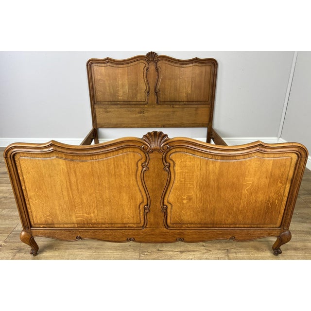 Bring timeless French elegance to your bedroom with this Vintage French Louis Double Bed Frame , beautifully crafted from...