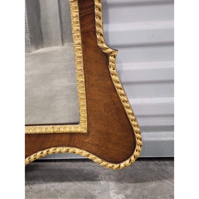 Antique Georgian Style Mahagony Giltwood Mirror For Sale - Image 13 of 16