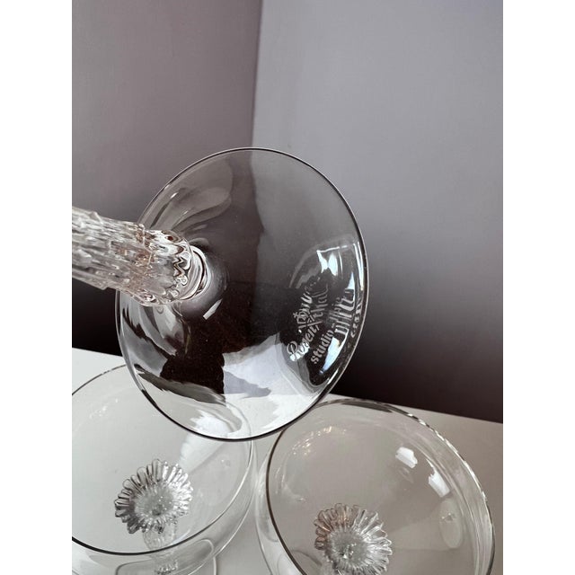 Rosenthal Split Wine Glasses by Pavel Hlava for Rosenthal Studio Line, Set of 4 For Sale - Image 4 of 8