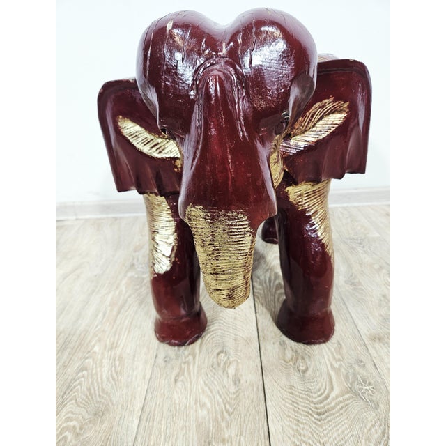 Antique Elephant Side Stool, 1800s For Sale - Image 10 of 16