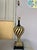 Art Deco Vintage Art Deco Yellow & Black Checkered or Chevron Pattern Lamp For Sale - Image 3 of 8