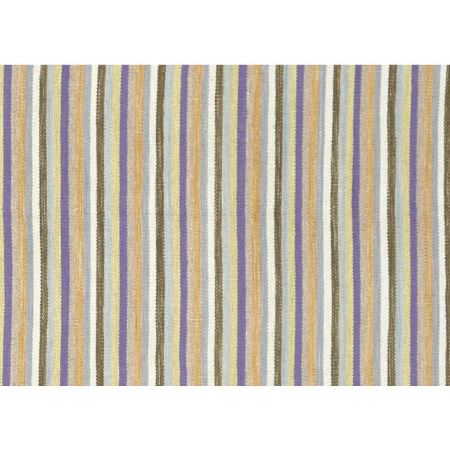 Contemporary Egyptian Kilim. Hand woven in modern designs with wool on cotton foundation in the Fustat region of the Nile...