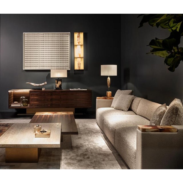 Egon Three-Seater Sofa in Lamberto and Avion Fabrics by Arcahorn For Sale - Image 4 of 8