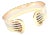 Cartier Tri-Color Gold Double C Wide Cuff Bangle Bracelet For Sale
