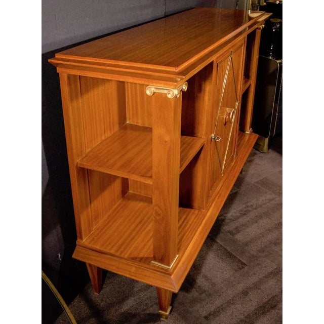 1940s French Art Deco Mahogany Sideboard Cabinet by Pierre Lardin For Sale - Image 5 of 13