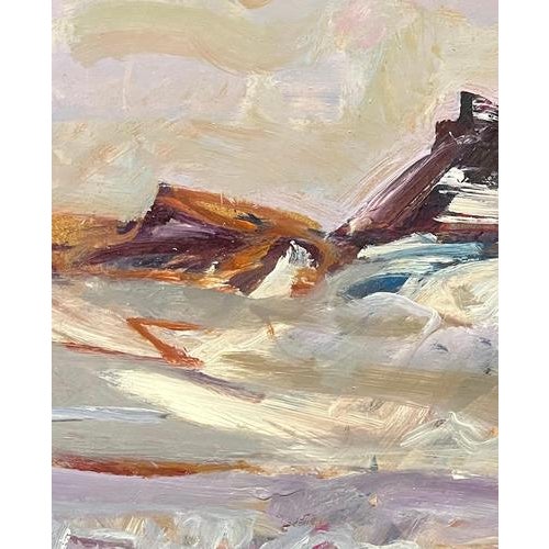 Jean Krille, Landscape 148, 1985, Oil on Masonite For Sale - Image 4 of 10