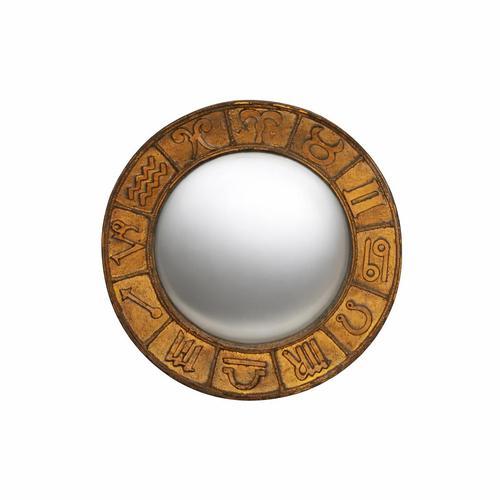 Mid-Century Modern Zodiac Astrology Wall Mirror, 1950s For Sale - Image 9 of 9