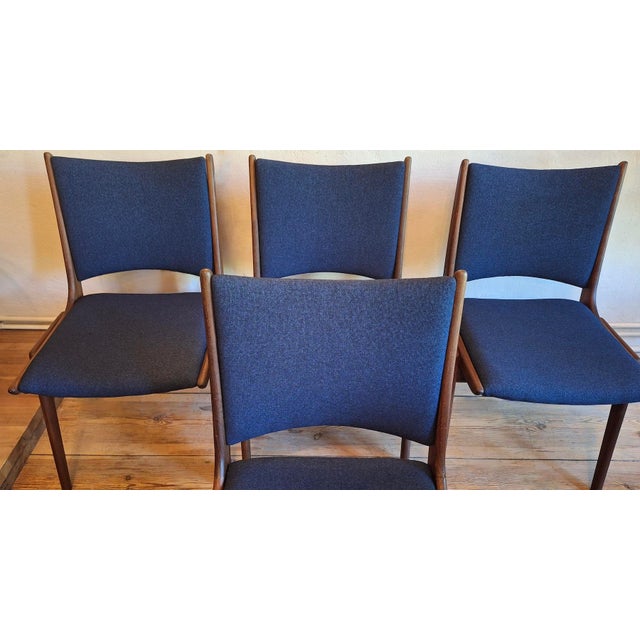 Danish Teak Dining Chairs, 1960s, Set of 4 For Sale - Image 4 of 5