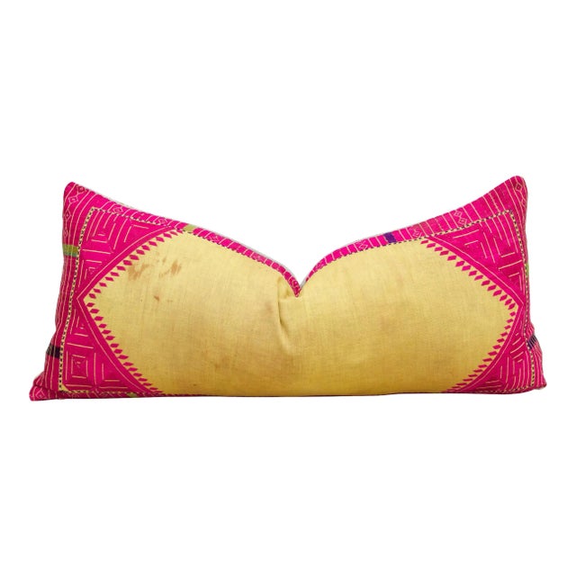 Antique Sabina Sindh Silk Pillow For Sale