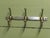 Chrome Cloakroom Coat Rack with 3 Double Swan Neck Hooks, 1960 For Sale - Image 3 of 8