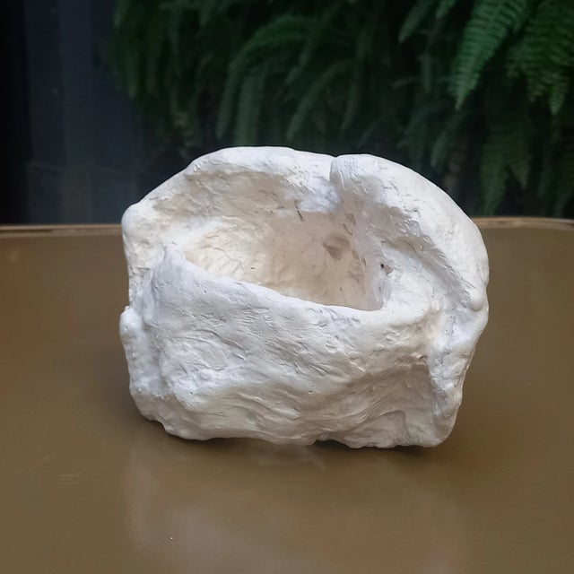Vintage Plaster Abstract Natural Color Palette Sculpture For Sale - Image 11 of 12