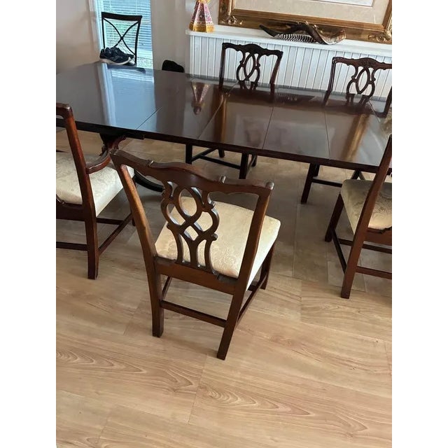 Late 20th Century Stunning Kindel Mahogany Georgian Regency Dining Set For Sale - Image 5 of 14