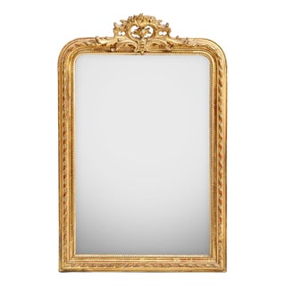 19th Century Louis Philippe Mirror with Faux Ribbon Frame For Sale