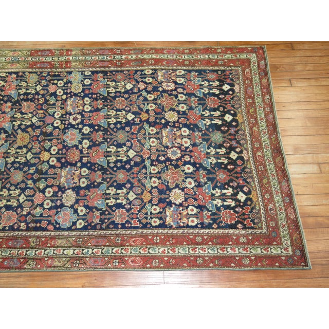 Navy Blue Antique Persian Malayer Rug - 4'6" x 9'6" For Sale - Image 18 of 18