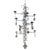 Kosta Boda Eleven Arm Chandelier by Erik Höglund for Boda Glasbruk, Sweden For Sale - Image 4 of 17