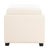 Wood Single Tray Ottoman in Flat Cream For Sale - Image 7 of 7