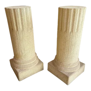 1970s Column Floor Lamps by Luciano Sartini for Singleton, Italy - a Pair