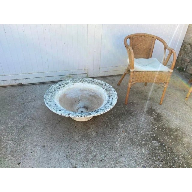 Planter Basin in Reconstituted Stone, 1950s For Sale - Image 9 of 10