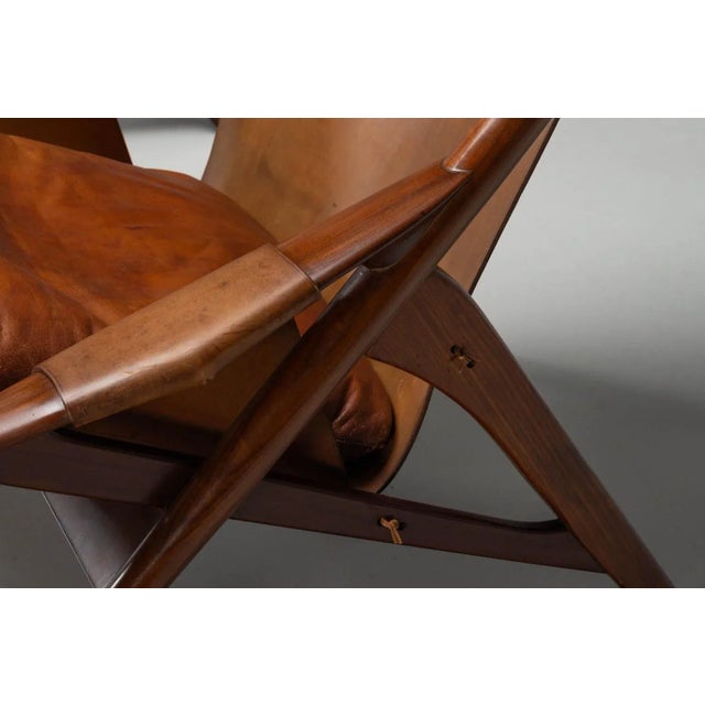 Brown Hunting Chairs by W.D. Andersag for Piacenza, Italy, 1959, Set of 2 For Sale - Image 8 of 18