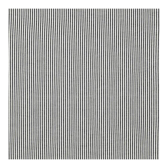 Sample - Schumacher Bailey Seersucker Fabric in Black For Sale