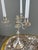 20th Century Louis XV Silver-Plated Metal Candelabra, Set of 2 For Sale - Image 5 of 12