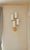 Elevation 4 Wall Sconces in Patinated Gold Metal and White Shades by Aymeric Lefort, Set of 2 For Sale - Image 4 of 18