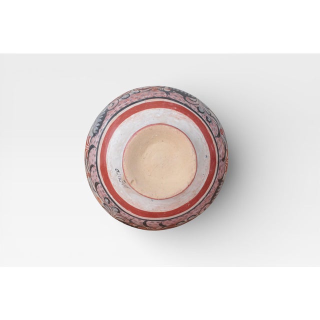 1970s Mexican Tonalá Pottery Pitcher With Haindpainted Floral Motifs For Sale - Image 15 of 15