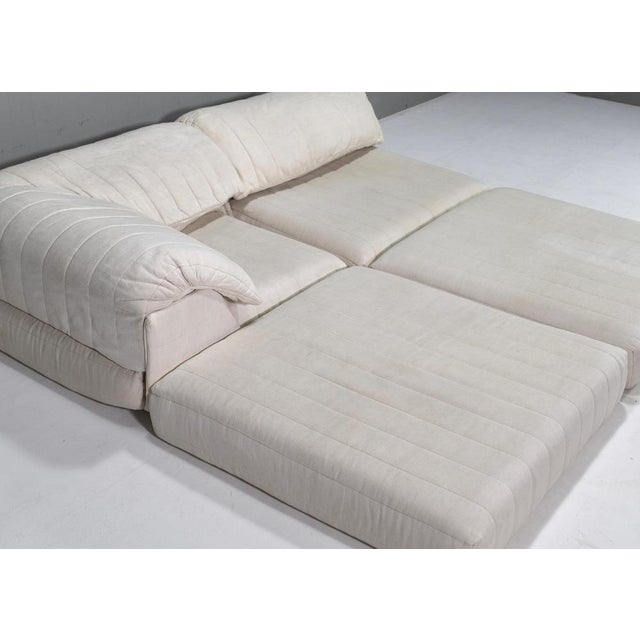 Gold Super Lounge Sofa by Hans Hopfer for Roche Bobois, France, 1970s, Set of 6 For Sale - Image 8 of 18
