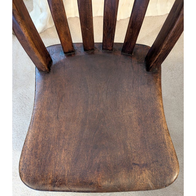 Late 19th Century Antique 19th Century Nursery Sewing Rocking Chair Handmade Maple & Oak For Sale - Image 5 of 13