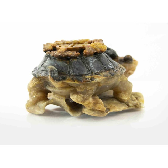 Turtle paperweight is a decorative object realized in the mid-20th Century. A decorative glass paperweight.