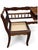 Victorian Antique Wooden Telephone Conversation Table / Gossip Bench With Cane Seat For Sale - Image 3 of 7