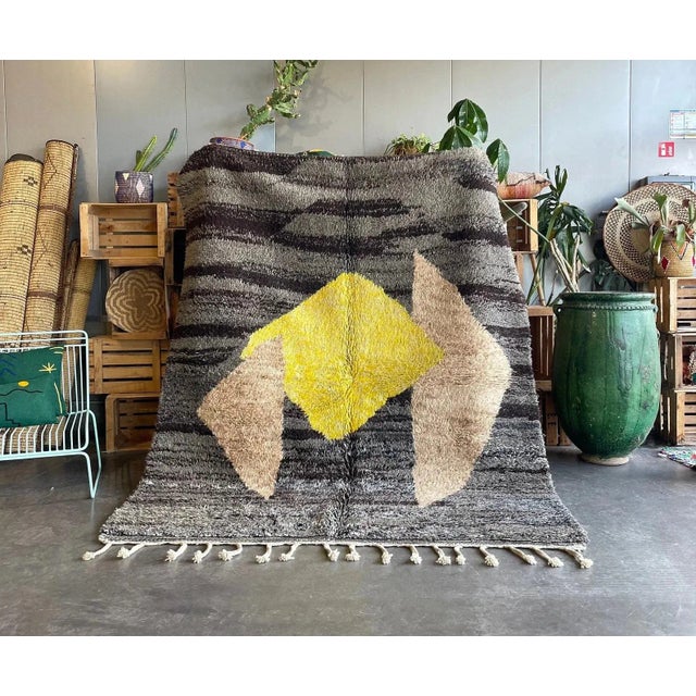 NONE CUSTOM FEES (Due to Vintage Item) This soft Beni Ourain rug is a pure beauty. Made from one of the best quality wool...