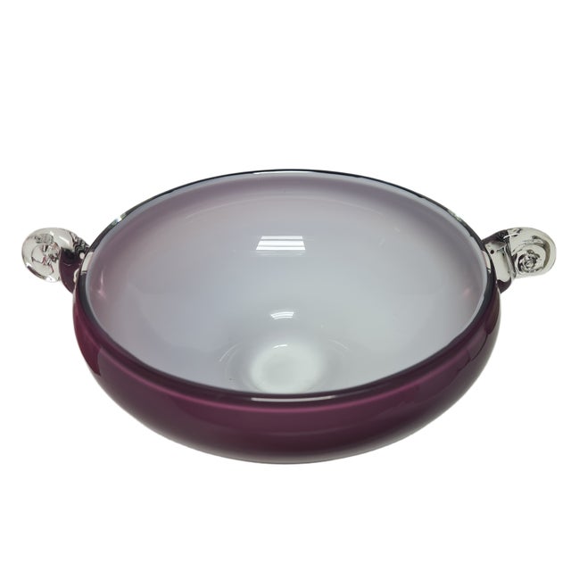 Glass Basket from HSG Tarnowiec, Poland, 1970s, in Very Good conditions. Designed 1970 to 1979 This piece has an...